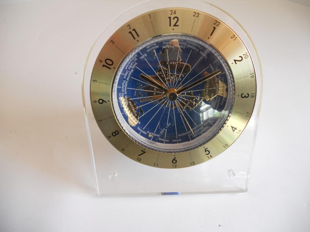 世界時計 希少 ヴィンテージ 時計 置時計 新品 未使用 です。