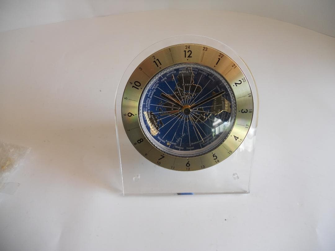 世界時計 希少 ヴィンテージ 時計 置時計 新品 未使用 です。