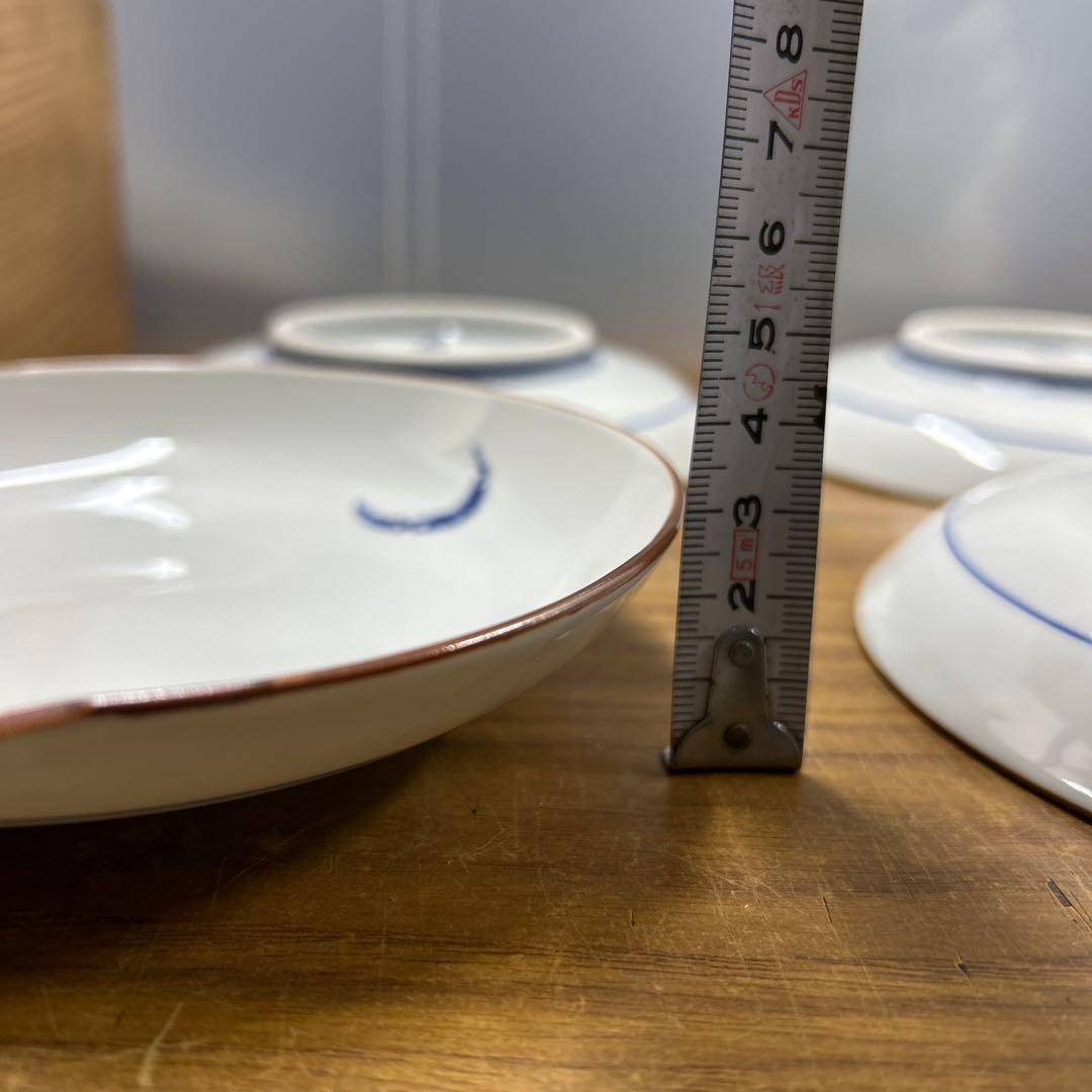 京焼　清水焼　陶峰造　染付冨士月暦　皿　5客　共箱付き