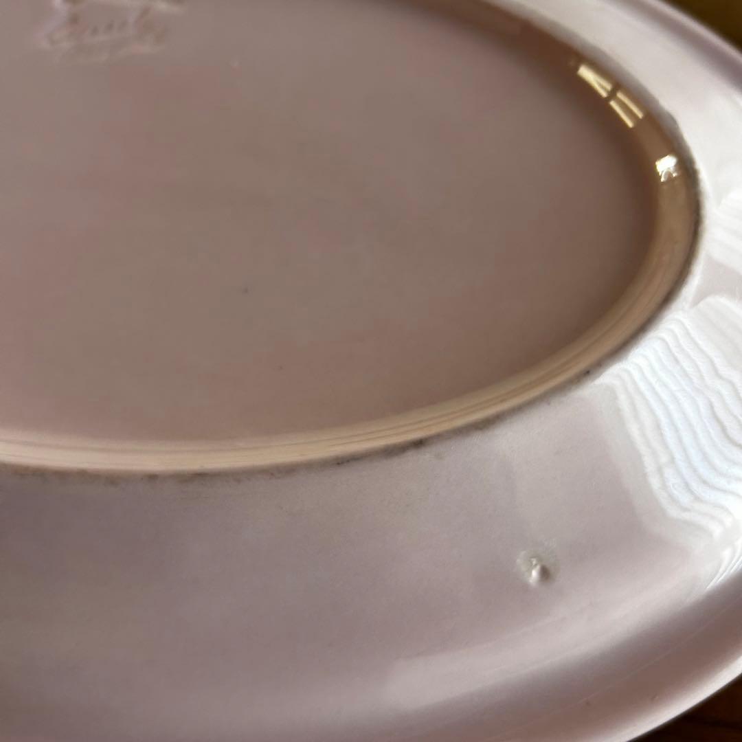 ラッセルライト シェルピンク オーバルプレート スターリング チャイナ