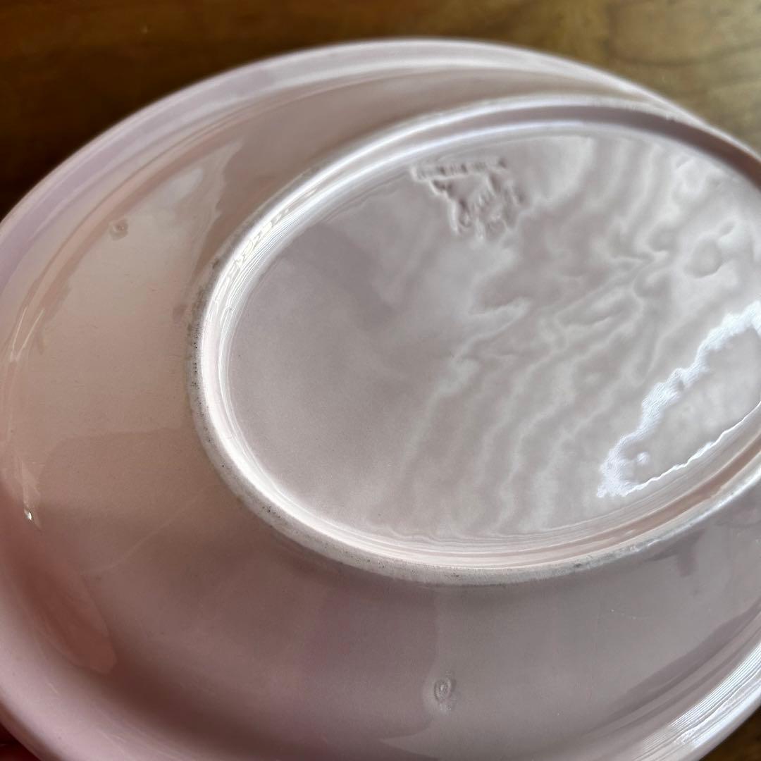 ラッセルライト シェルピンク オーバルプレート スターリング チャイナ