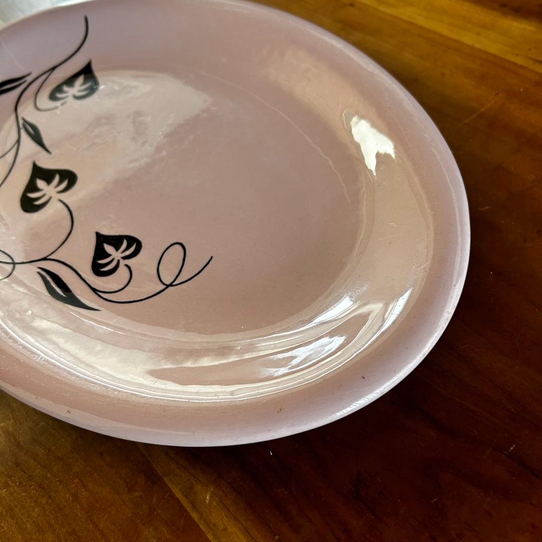 ラッセルライト シェルピンク オーバルプレート スターリング チャイナ