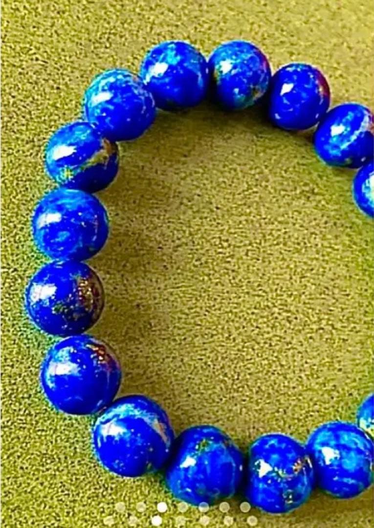 期間限定値下げ！金運爆上げ　仏宝石！特別祈祷　純正ラピスラズリのお念珠　出羽三