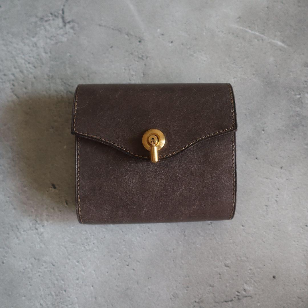 【受注製作】オコシ金具の三つ折り財布　Rondine フルハンドメイド