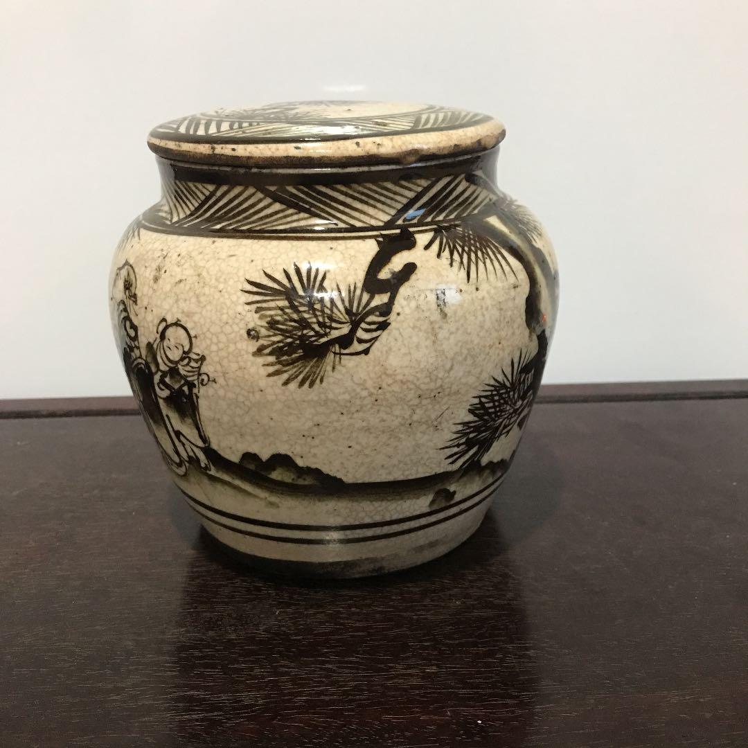 希少品　骨董品　古美術　中国美術　磁州窯　花瓶　壺