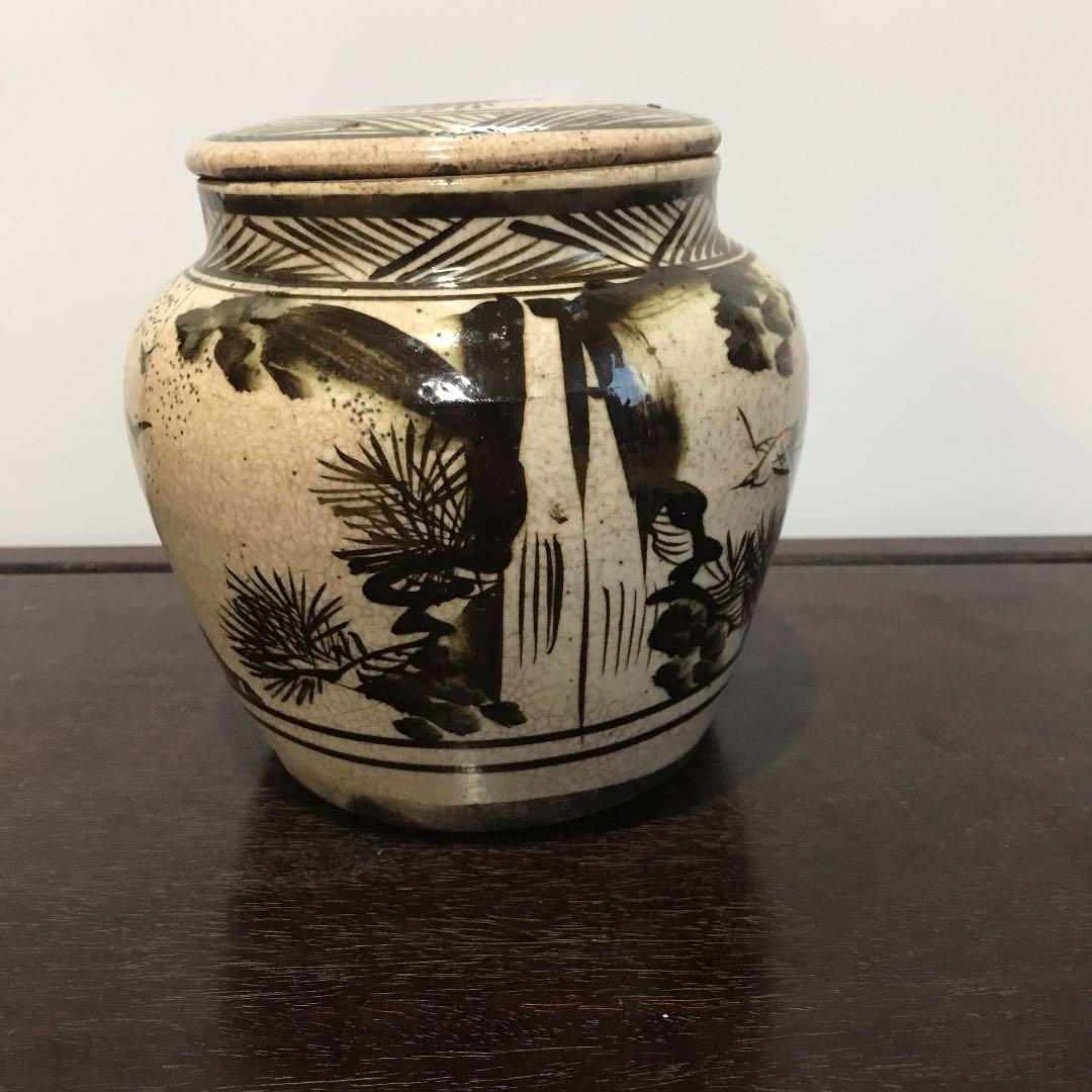 希少品　骨董品　古美術　中国美術　磁州窯　花瓶　壺