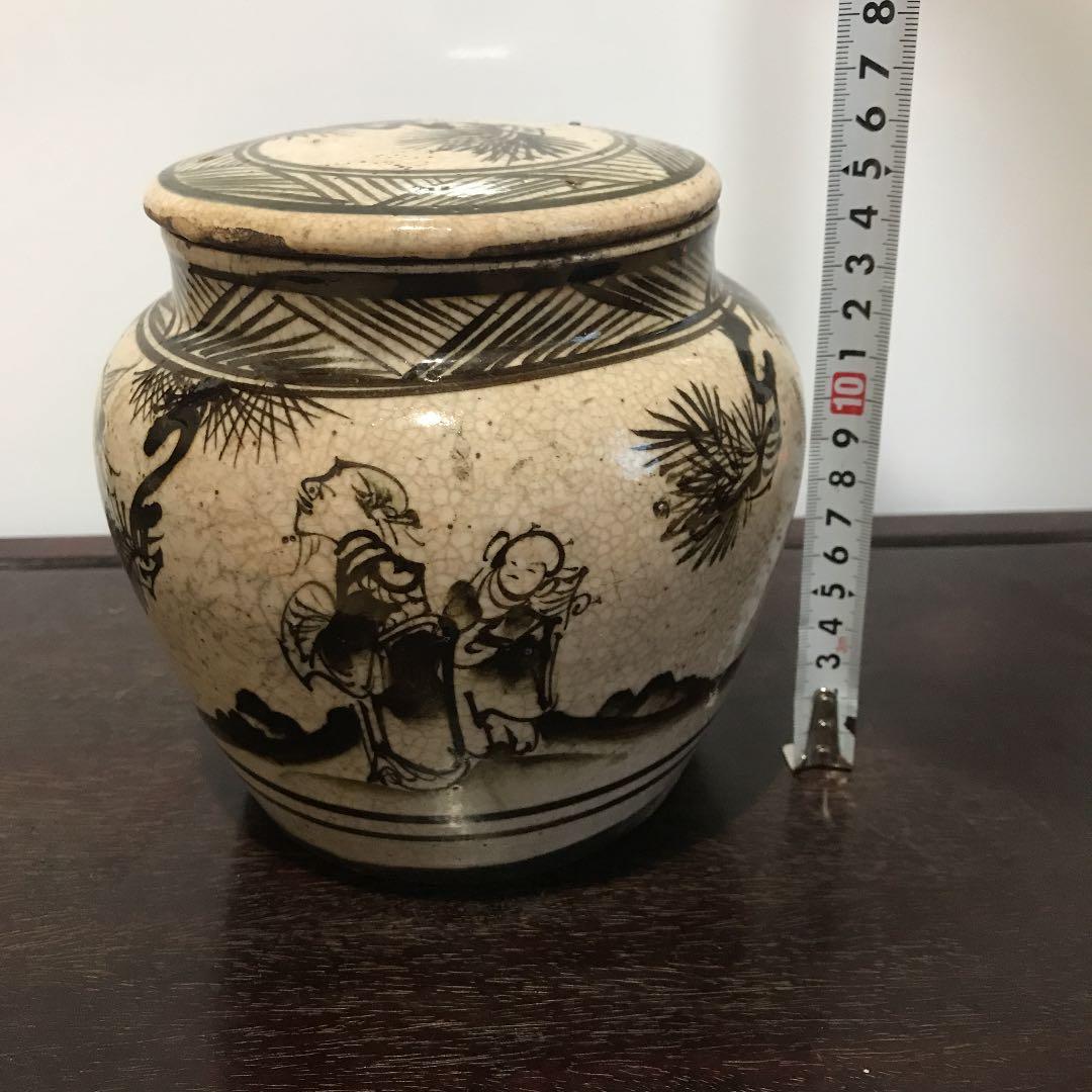 希少品　骨董品　古美術　中国美術　磁州窯　花瓶　壺