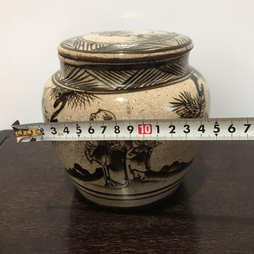 希少品　骨董品　古美術　中国美術　磁州窯　花瓶　壺