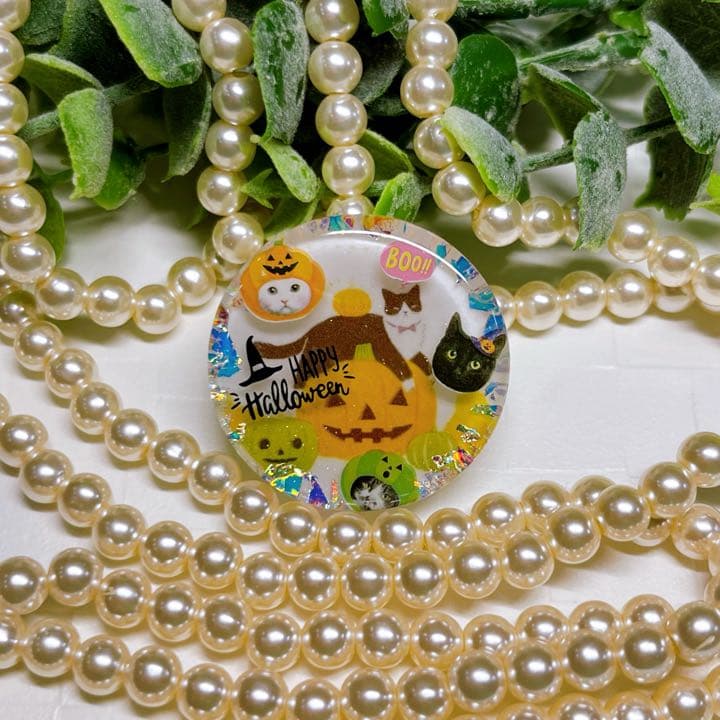 ゆきそら様お取置きです。レンジヘアゴム かぼちゃの猫ちゃん達No.680