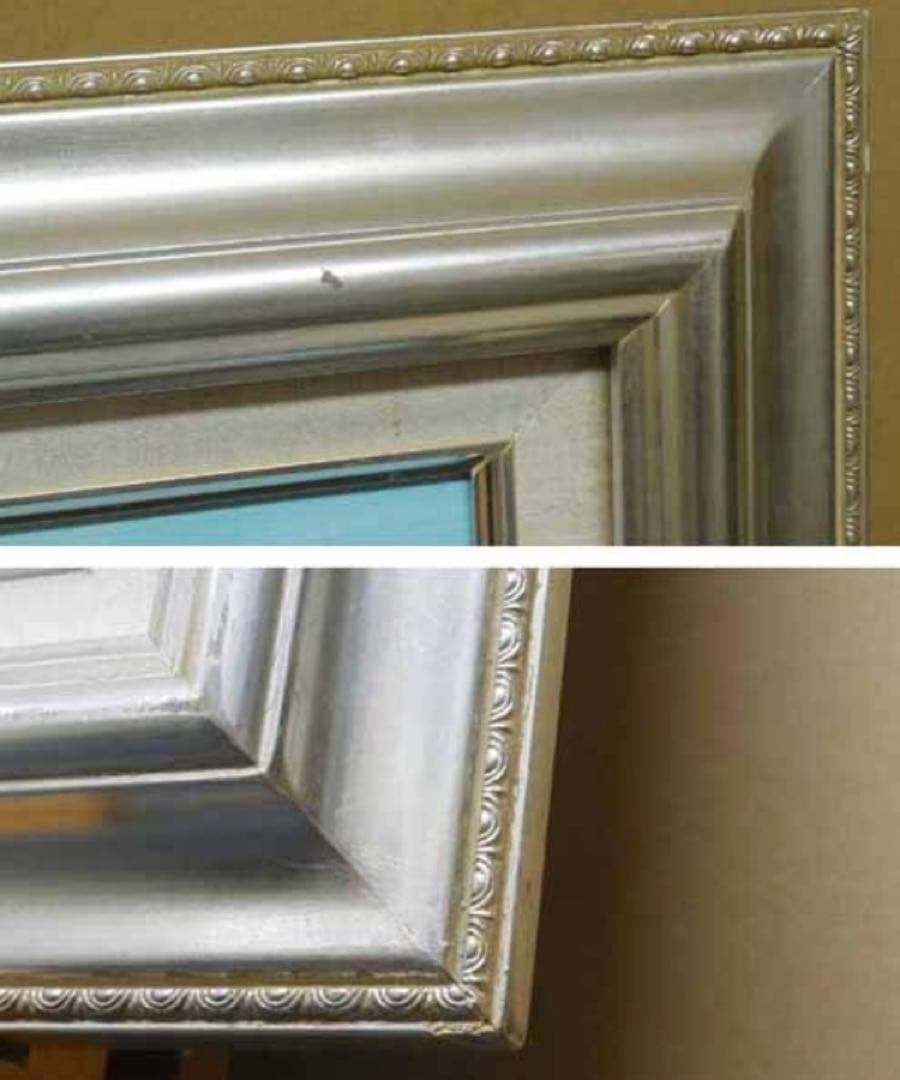 ＊真作＊ 大判大作 田中均「雪の比良(比良天望)」キャンバスに油彩琵琶湖