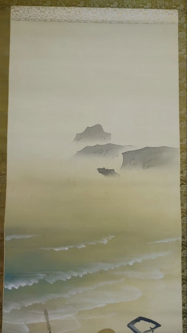 ご希望額まで値下げ～@戦前の日本画家 柴田耕洋 甲冑防人図 絹本肉筆の掛軸