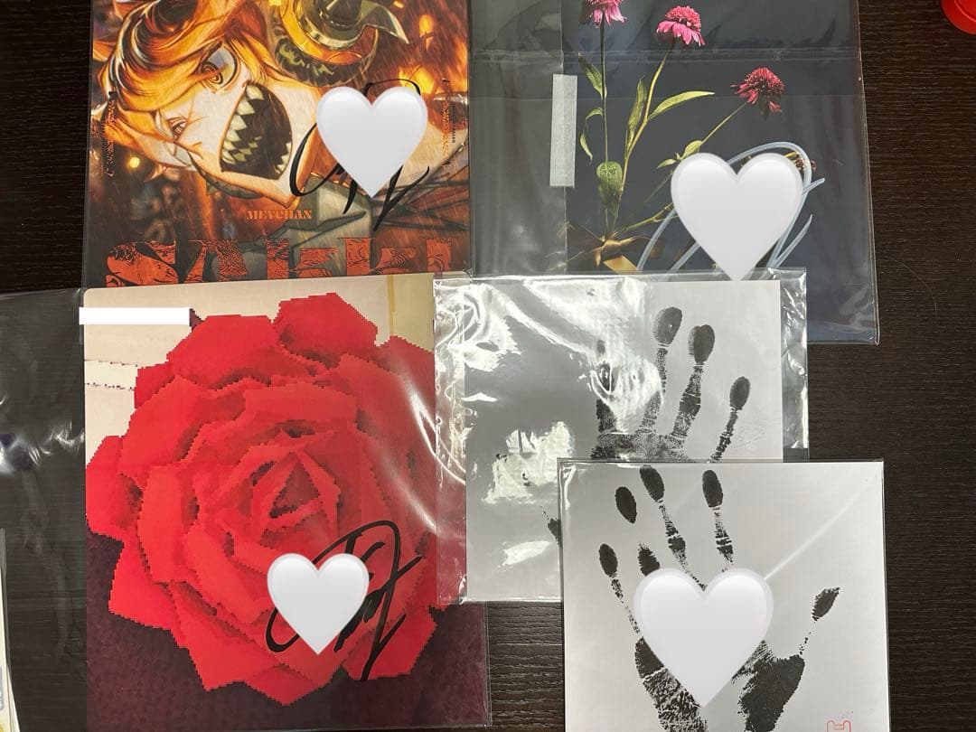 めいちゃん サイン入りジャケ写 手形