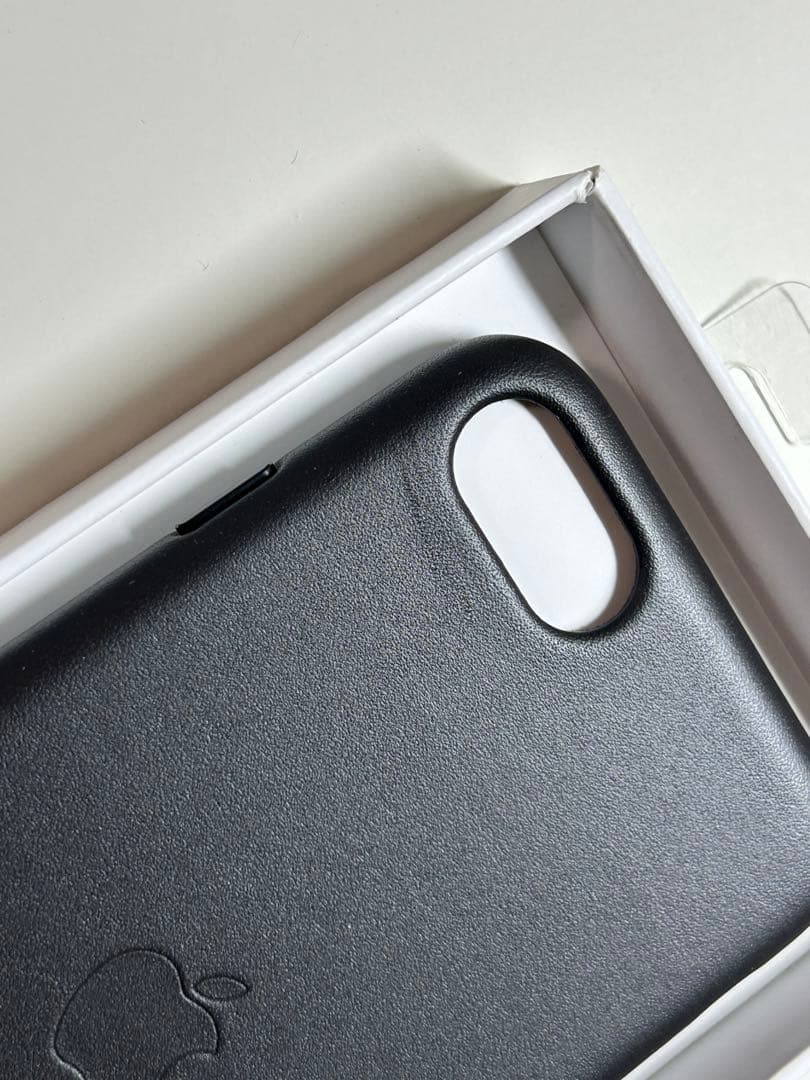 【新品】純正 iPhone 7 / 8 / SE レザーケース・ブラック②2