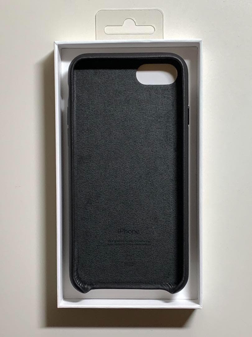 【新品】純正 iPhone 7 / 8 / SE レザーケース・ブラック②2