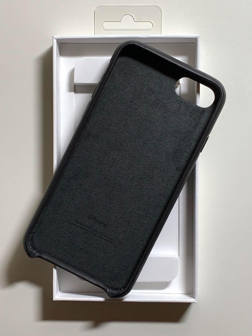 【新品】純正 iPhone 7 / 8 / SE レザーケース・ブラック②2