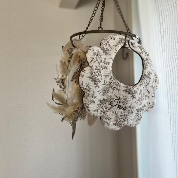 もくもくスタイ　ヴィンテージフラワー　名入れ　1100yen