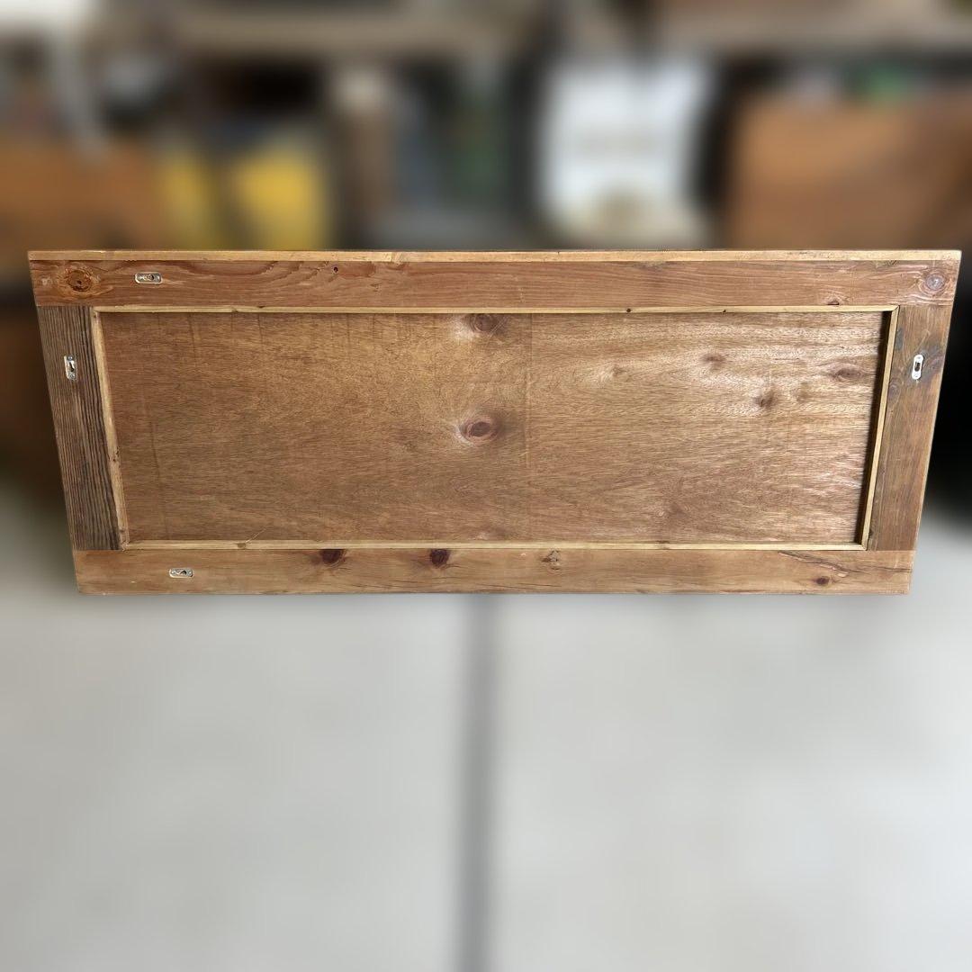 クラッシュゲート オクトミラー パイン古材 160cm 特大 姿見 全身鏡 無垢