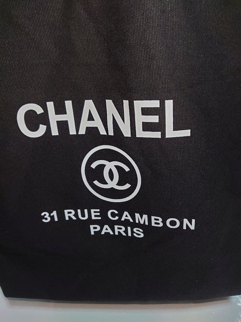 CHANEL シャネル ノベルティ　ブラックトート　A4サイズ入ります☆