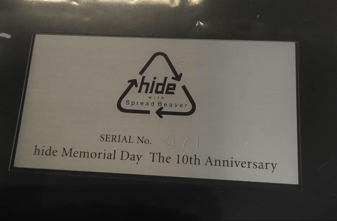 hide メモリアルポスターフレーム　イエローハート10th memorial