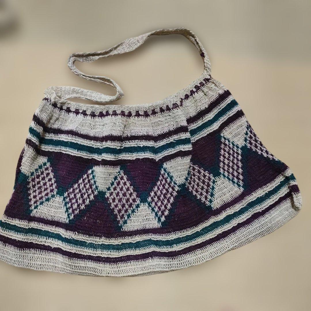 パプアニューギニア　ビルムバッグ　手編み3点セット