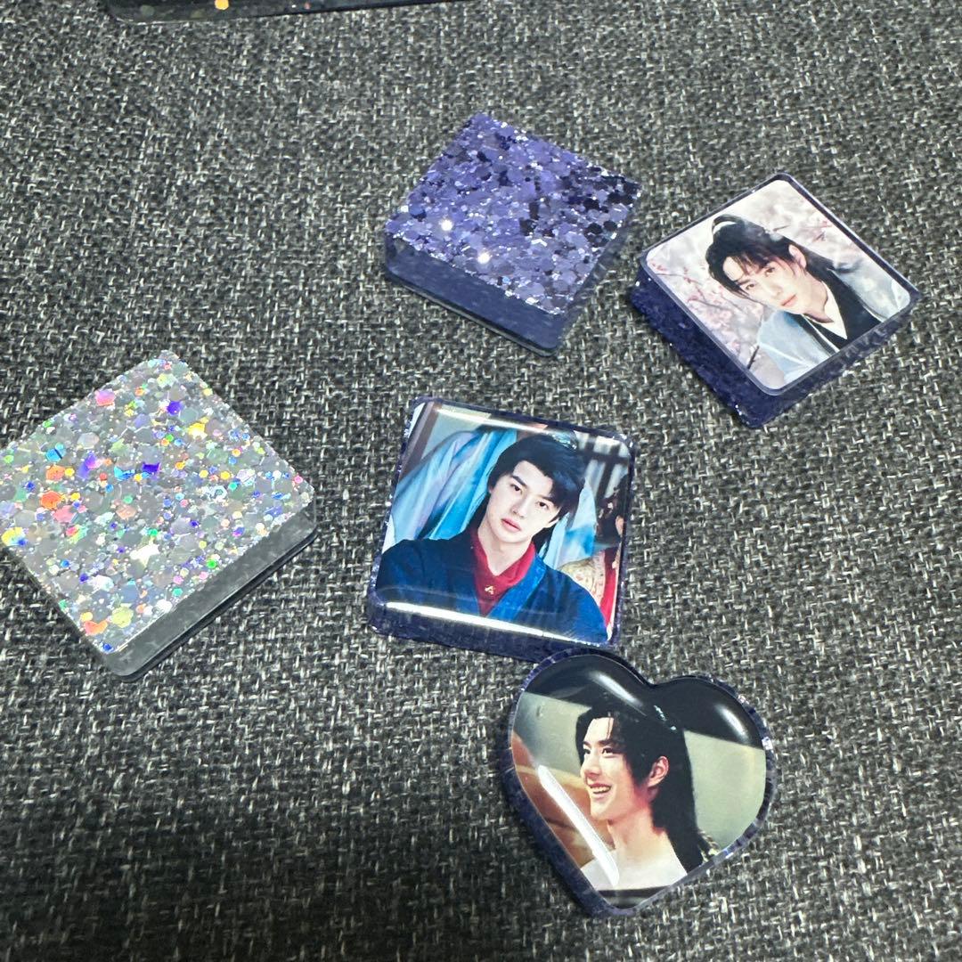 王一博 謝允 2番スタジオ　新両面レジン九宫格玄関置物