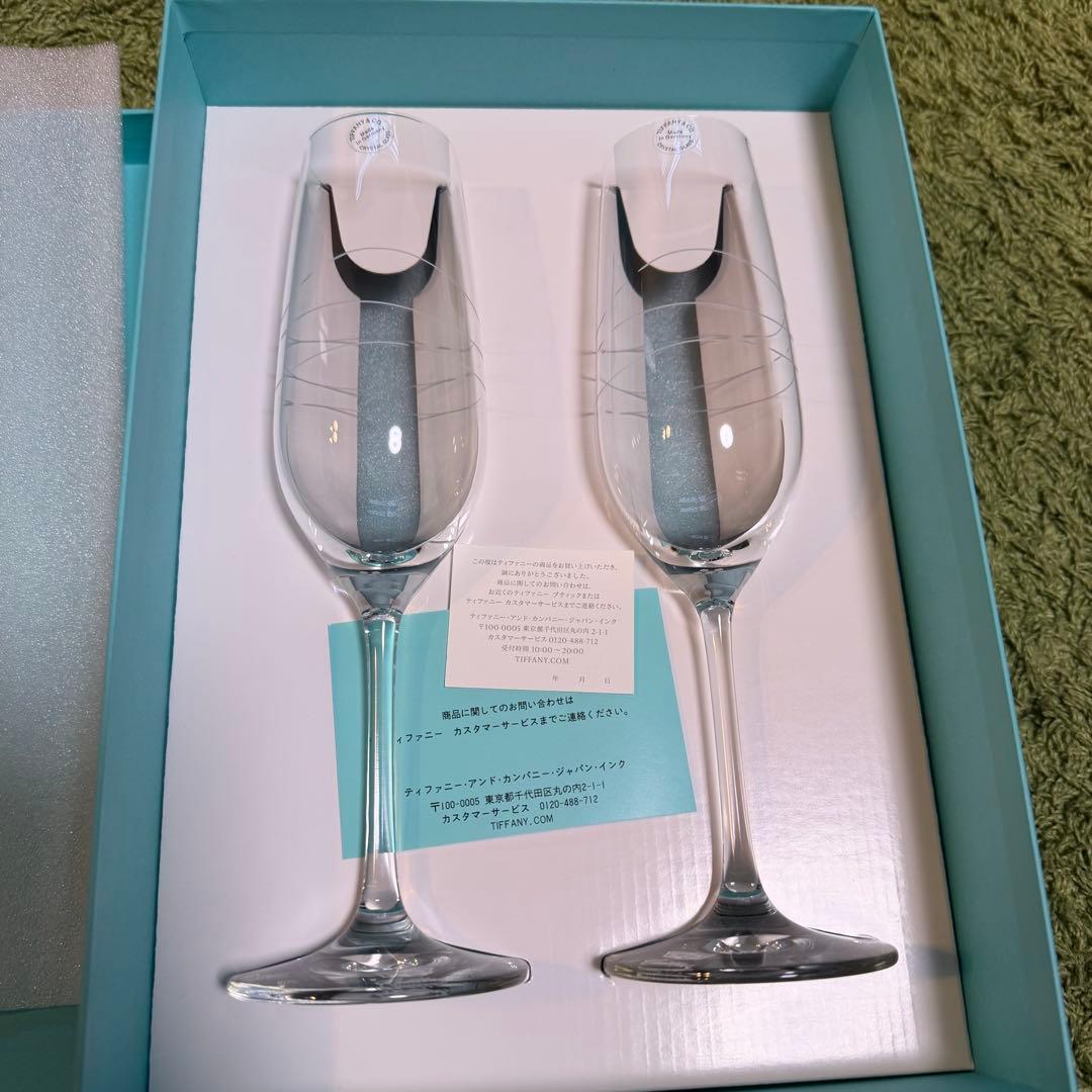 ティファニー　シャンパンペアグラス　キャデラック　新品未使用