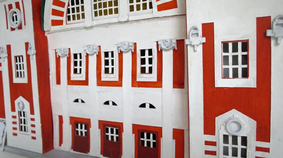 昭和レトロ洋館「大阪市中央公会堂」　白色模型