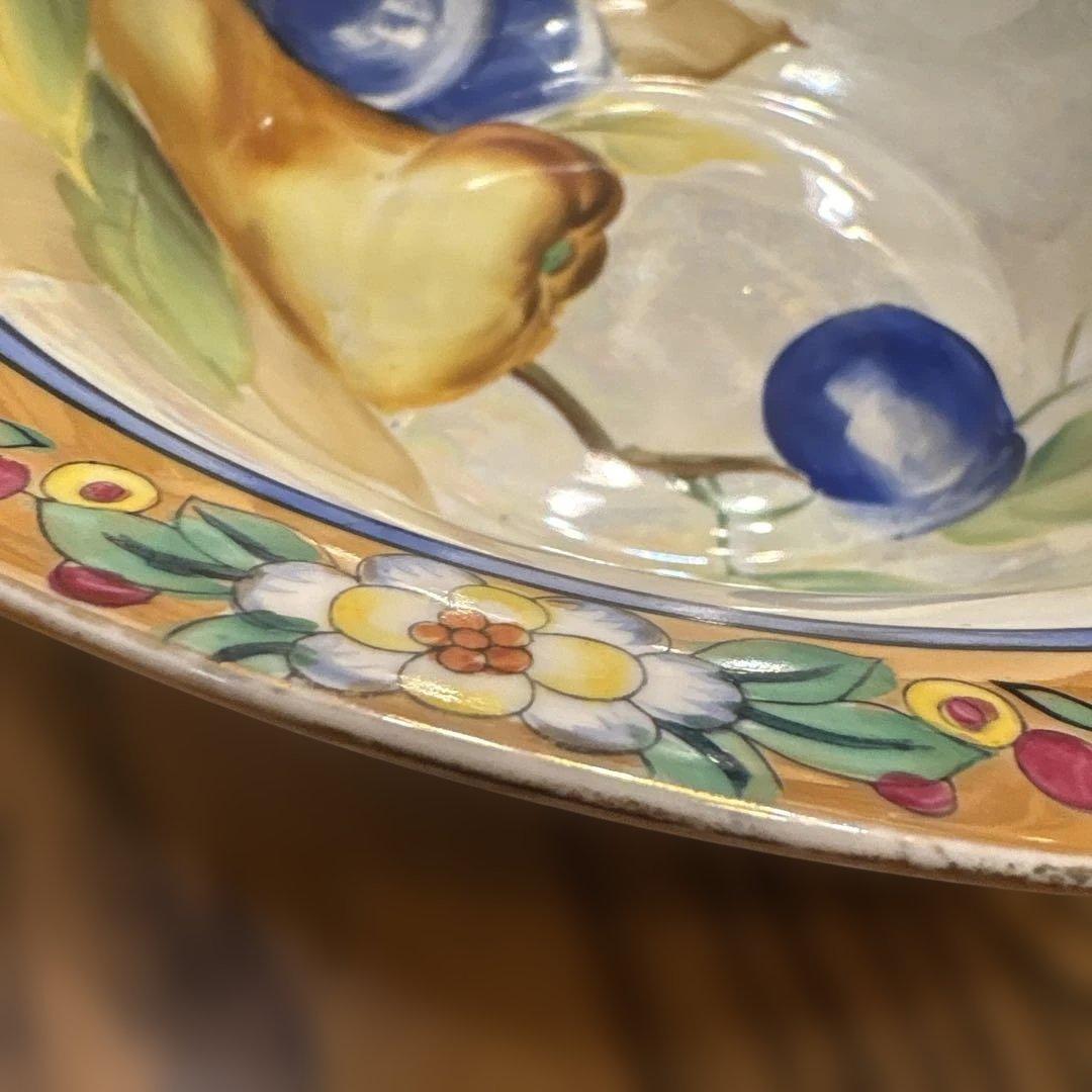 オールドノリタケ　ラスター彩　手付きバスケットと入れ物