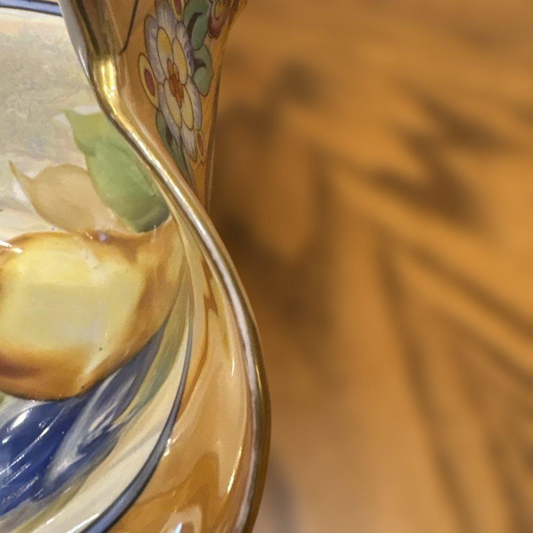 オールドノリタケ　ラスター彩　手付きバスケットと入れ物