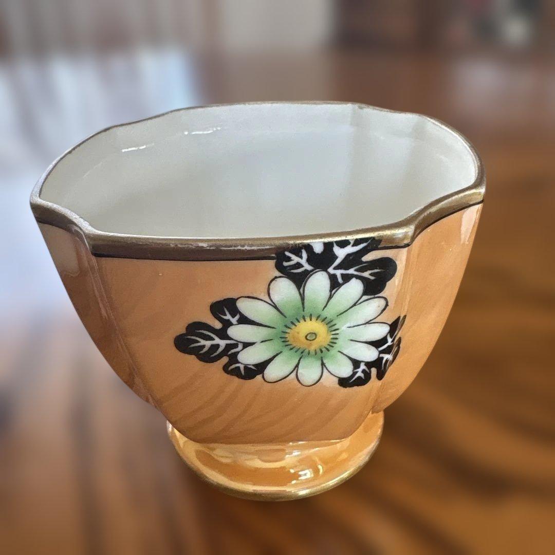 オールドノリタケ　ラスター彩　手付きバスケットと入れ物