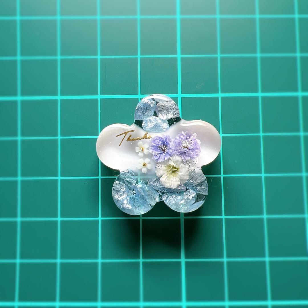 レジン ヘアゴム ドライフラワー さざれ石 No.824