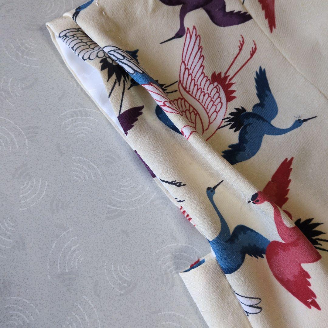 七五三３歳正絹手縫いの被布（中綿無し）アイボリー色