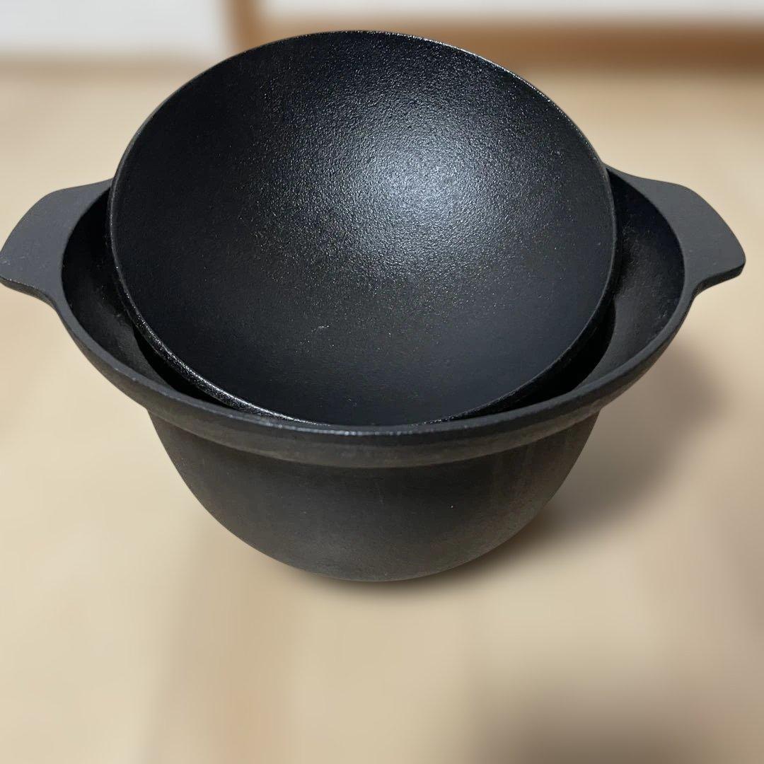 OIGEN 南部ごはん釜 3合炊 IH対応 南部鉄器 F-414
