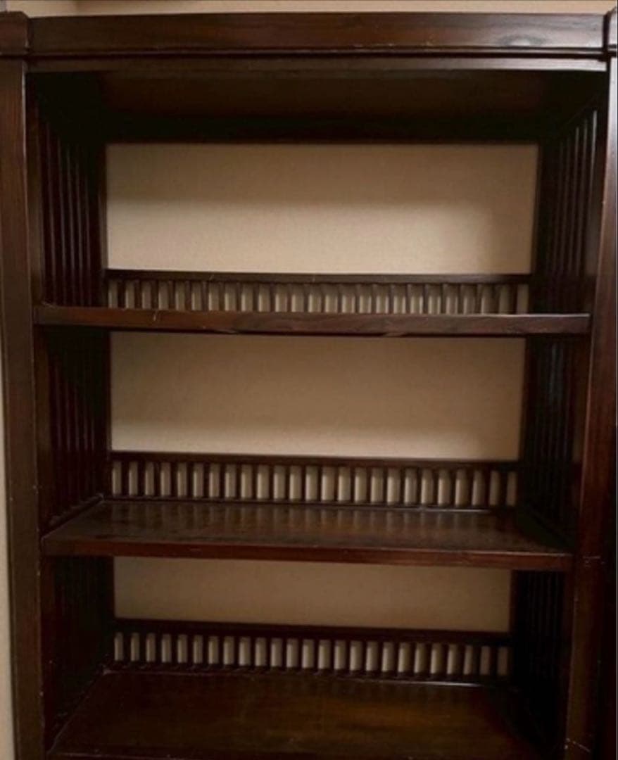 専用アンティーク　アジアン家具　木製ラック　小道具　棚　オープンシェルフ　本棚