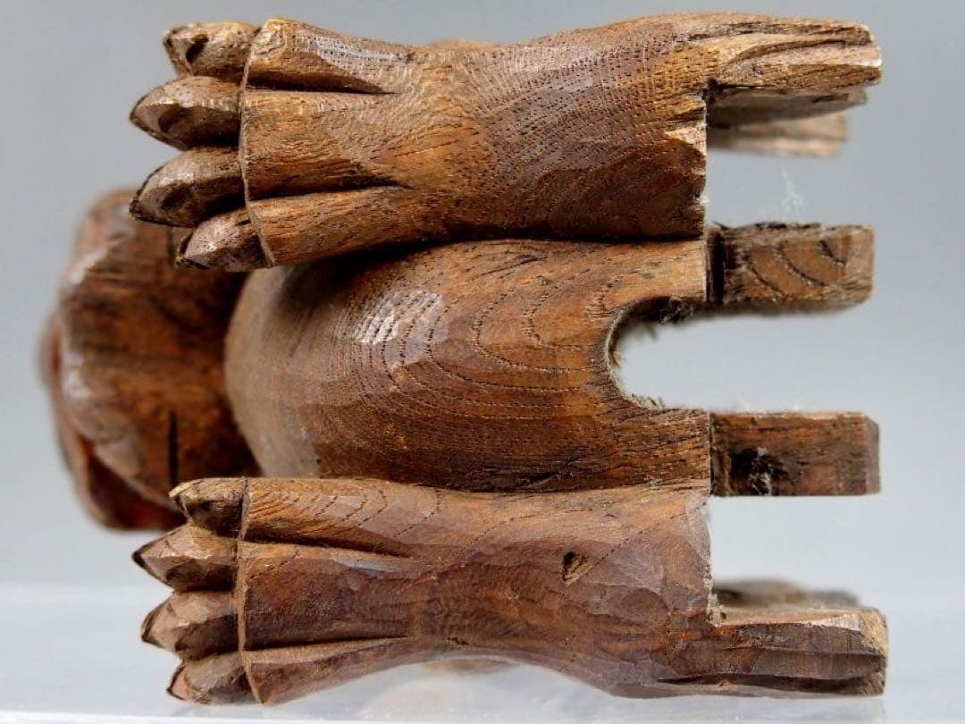 プロハヤ【木鼻　唐獅子】ガラス眼　魔除け　だんじり　社寺彫刻