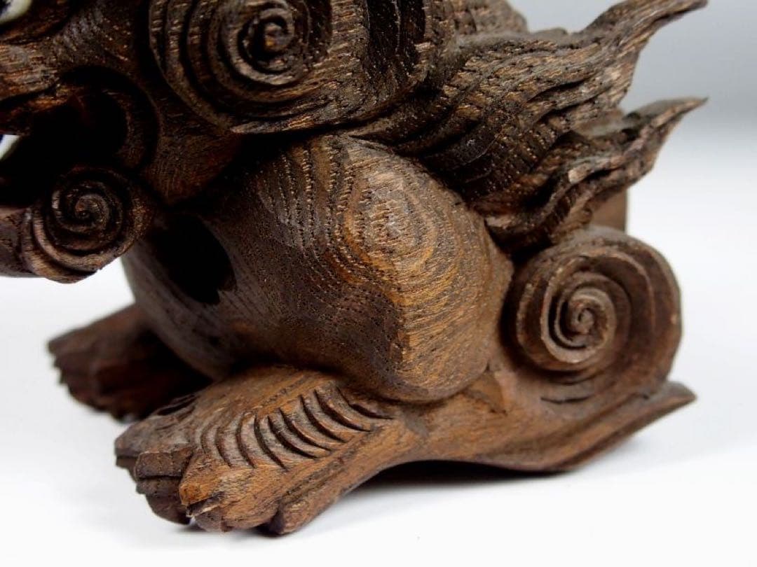 プロハヤ【木鼻　唐獅子】ガラス眼　魔除け　だんじり　社寺彫刻