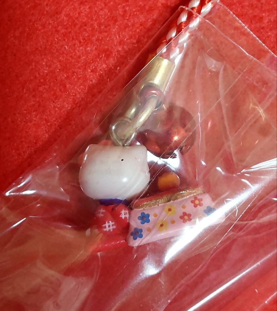 ご当地キティ 雪やこんこあられやこんこ ガーゼハンカチ ストラップ 新品