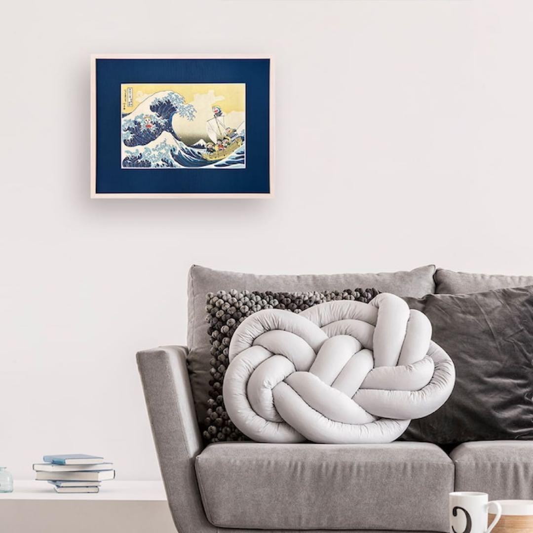 【新品未開封】ドラえもん 浮世絵木版画「富嶽三十六景 神奈川沖浪裏」 T22