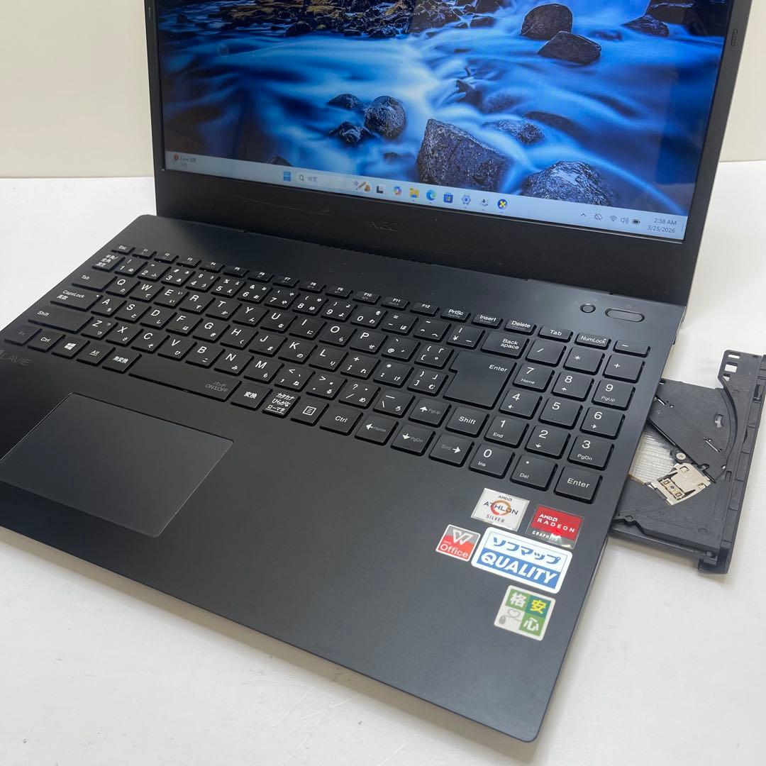 Windowsノート本体 NEC LAVIE DIRECT AMD Athlon Silver 8GB