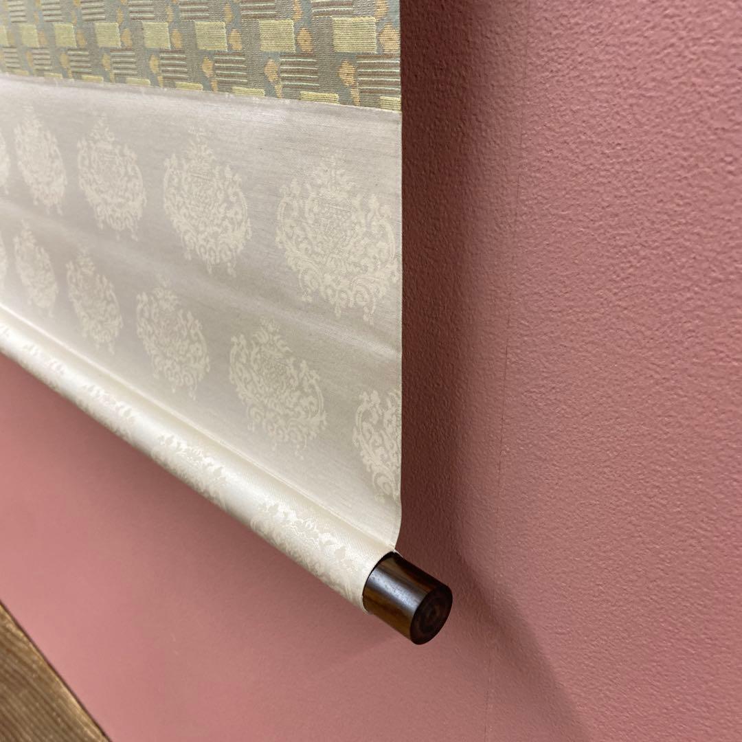 美品 掛け軸 堀江桜華作 菖蒲図 共箱 花鳥 美術年鑑掲載 縁起物