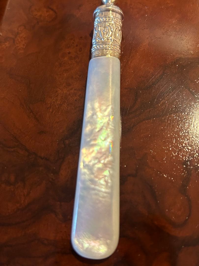 スターリングシルバー　 デザートナイフ&フォーク　イギリスアンティーク