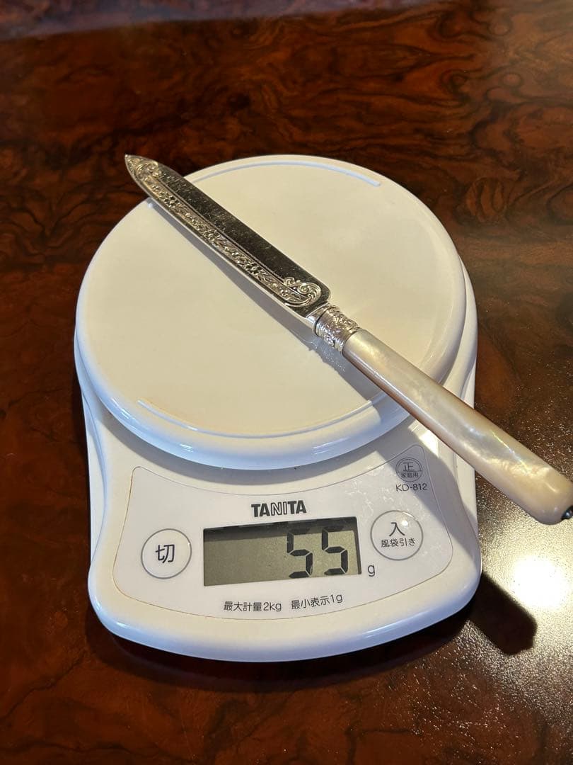 スターリングシルバー　 デザートナイフ&フォーク　イギリスアンティーク