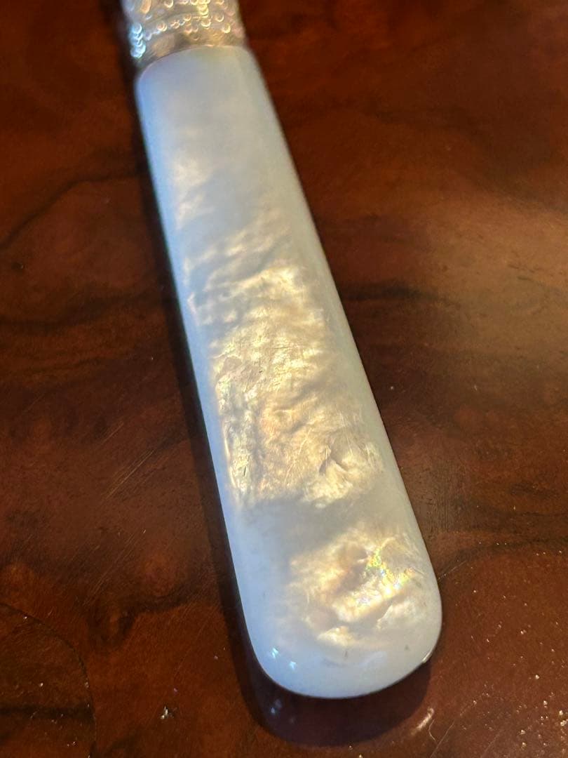 スターリングシルバー　 デザートナイフ&フォーク　イギリスアンティーク