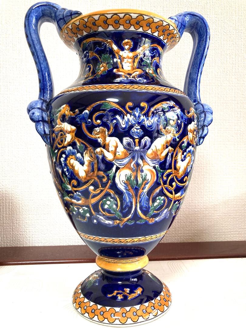 GIEN フランス　花瓶　アンティーク
