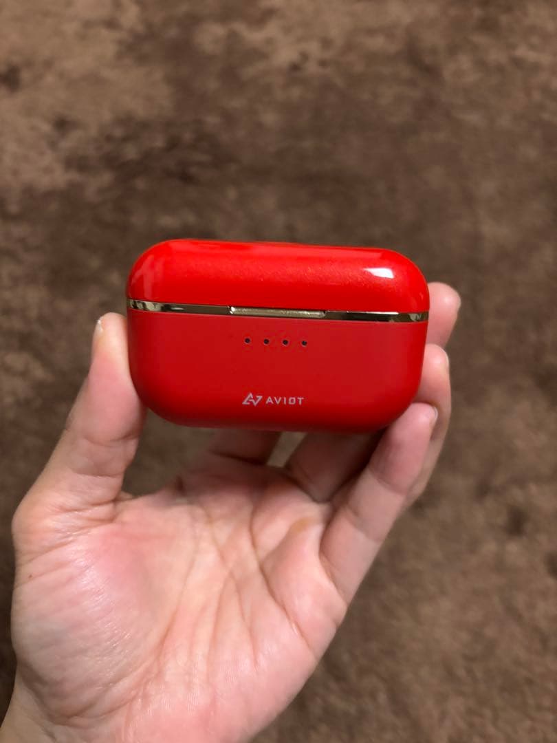 AVIOT ワイヤレスイヤホン レッド