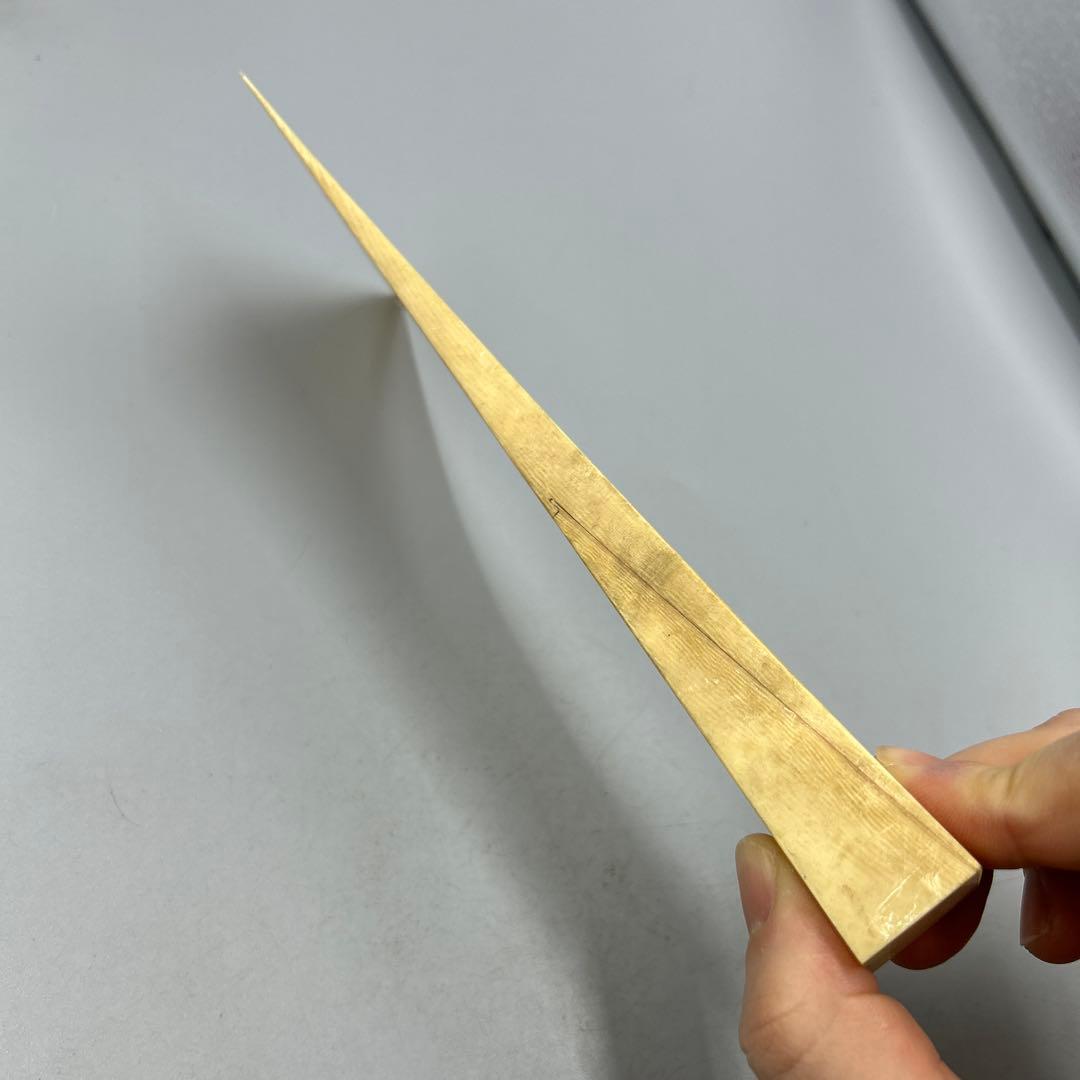 訳あり255ヴィンテージ　天然素材　三味線バチ 重約104g