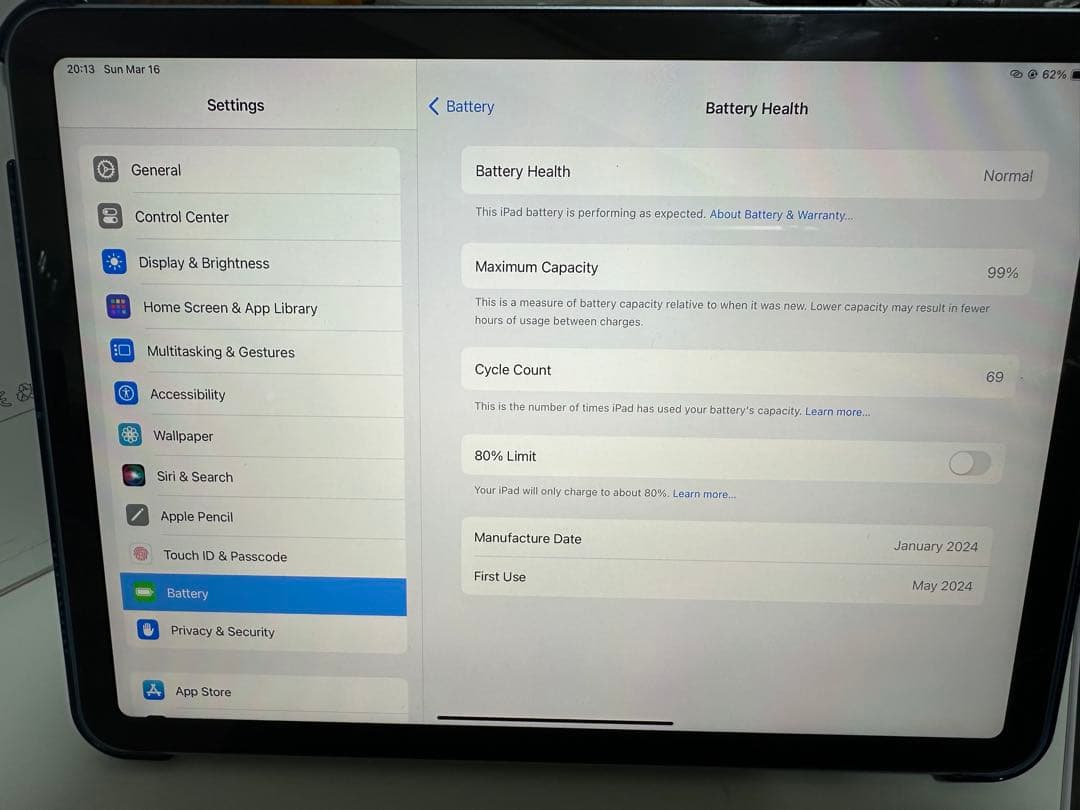 11インチiPad Air (M2)Wi-Fi(256GB)