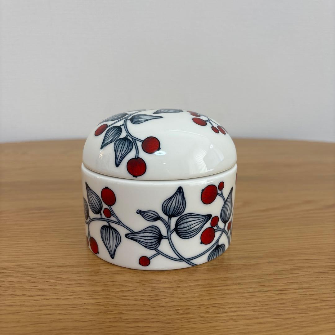 ARABIA アラビア Runo ルノ フロストベリー 蓋付きジャー