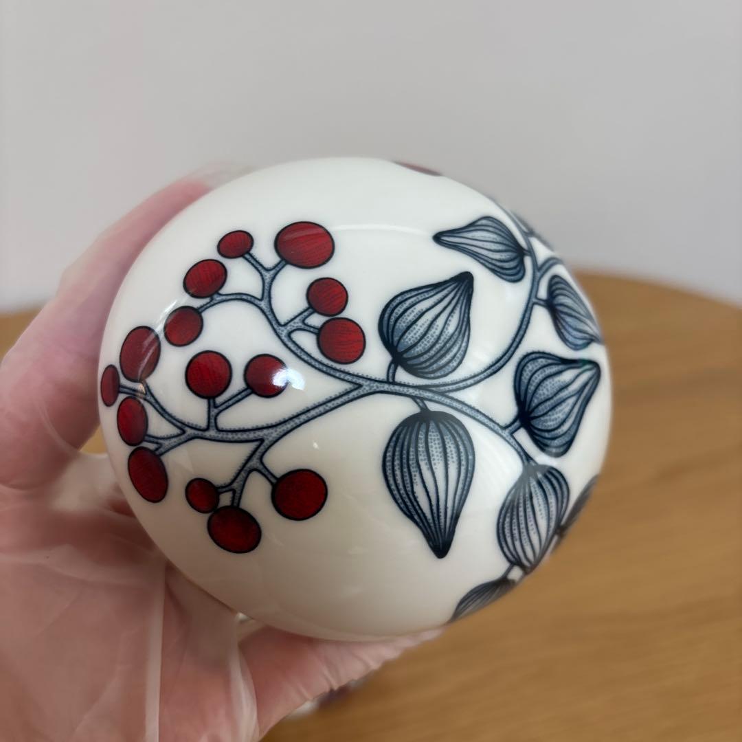 ARABIA アラビア Runo ルノ フロストベリー 蓋付きジャー