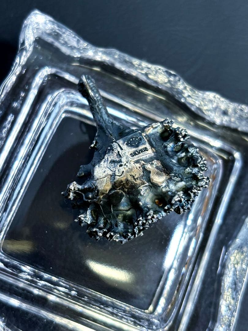 silver 925 大粒パール　ネックレス　トップ